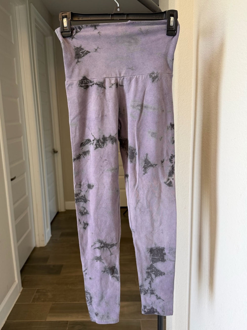 Groceries Apparel High-Waist Lavender Tie-Dye Leggings